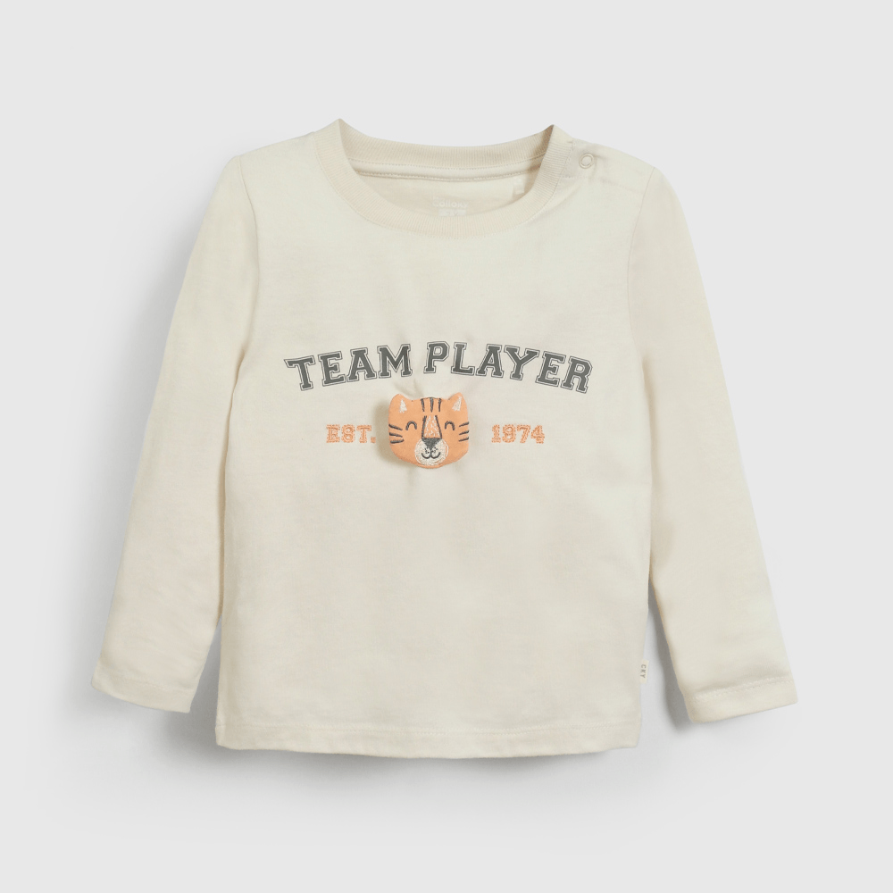 Polo Beige Team Player De Ni&ntilde;o Infantil talla 3/6 M a 24m/36 M