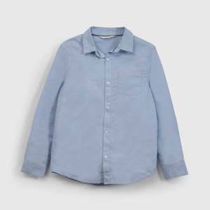 Camisa Celeste Oxford de Niño talla 3 a 12 Años