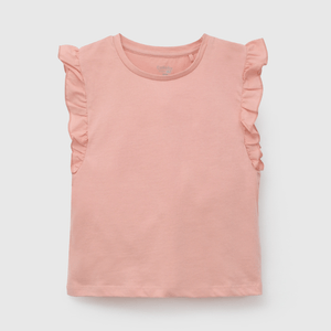 Polo Rosado Básico Vuelo de Niña talla 3 a 12 Años