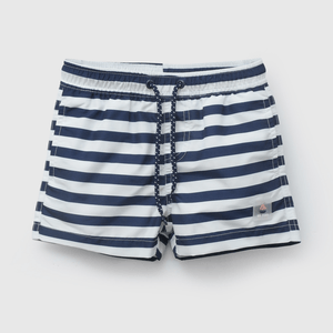 Traje De Baño UV Azul Rayado De Niño Infantil talla 3/6 M a 24m/36 M