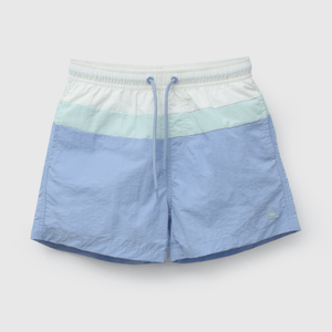 Traje De Baño UV Celeste Rayado de Niño talla 3 a 12 Años