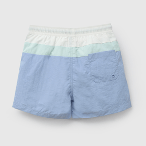 Traje De Baño UV Celeste Rayado de Niño talla 3 a 12 Años