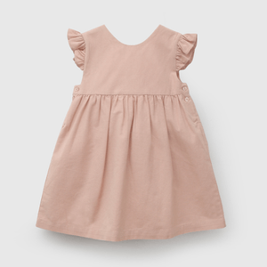 Vestido Rosado Lazo de Niña Infantil talla 3/6 M a 24m/36 M