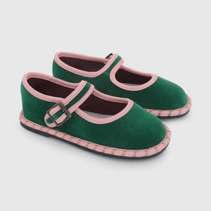 Ballerina para Niña Verde con Hebilla
