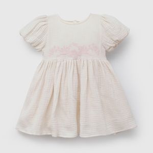 Vestido Bordado Beige para Niña
