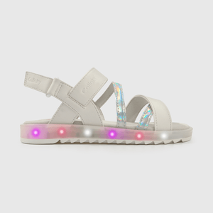 Sandalia Luces Niña Blanco talla (28 a 38)