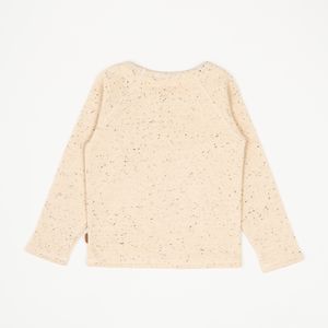 Polerón jaspeado motitas off white