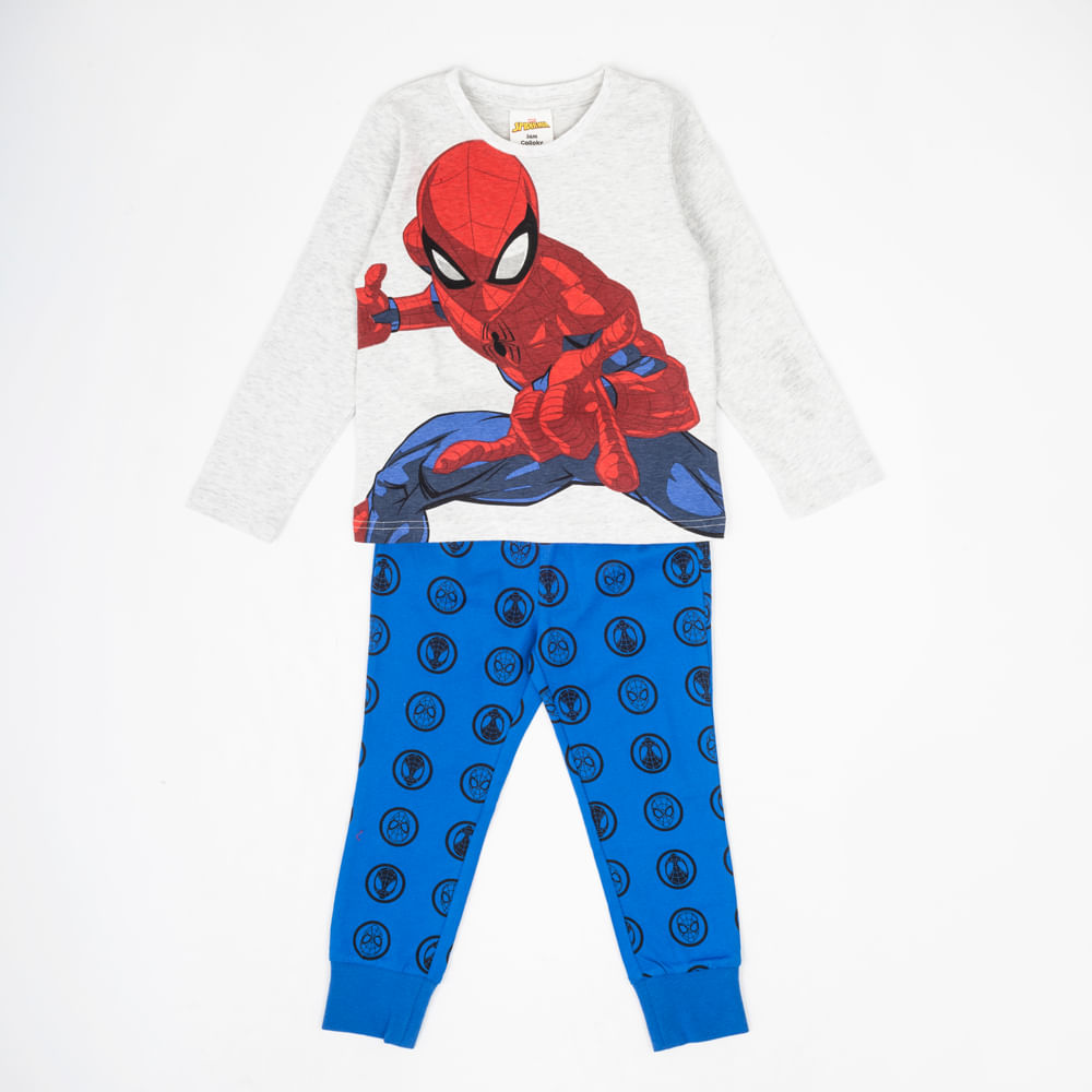 Panda Joseph Banks salud Pijama estampado spiderman azul