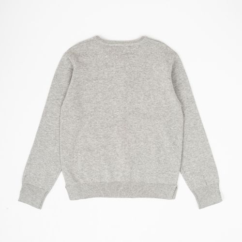 Sweater diseño Básico con botones gris melange