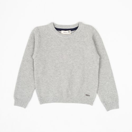 Sweater Básico Clásico gris melange