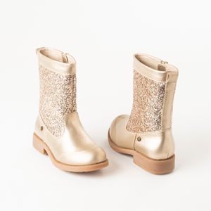 Bota glitter gold