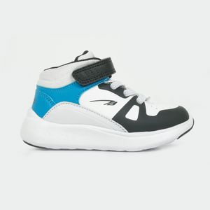 Zapatilla deportiva de niño tipo basket blanca