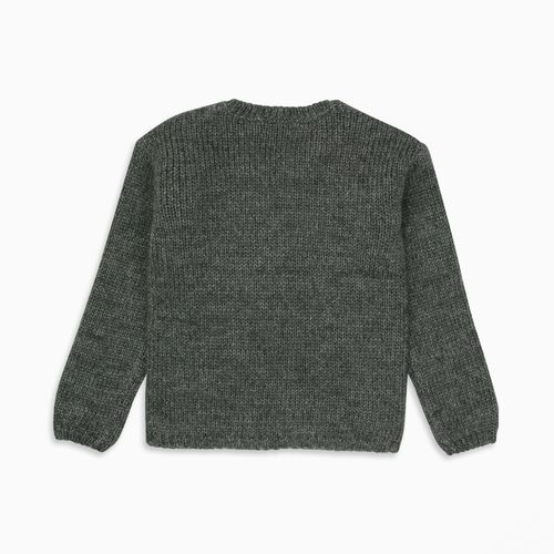 Sweater de niña romantico gris