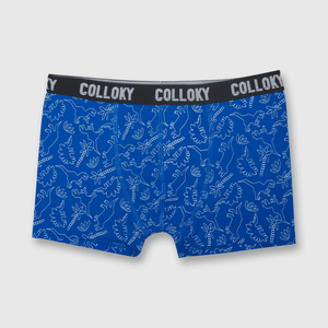 Boxer de niño 3 pack dinosaurios azul