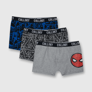 Boxer de niño 3 pack Spiderman azul