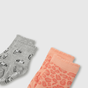 Medias de niña 3 pack safari gris