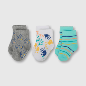 Medias de niño 3 pack artista blanco