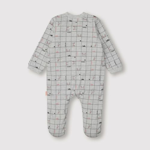 Pijama de bebé niña conejitas gris