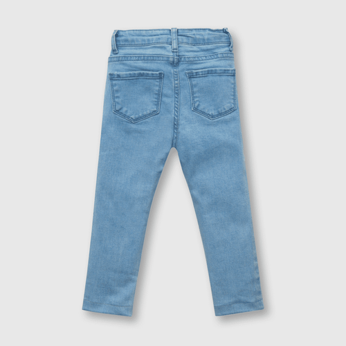 Jeans de niña heladitos bordados azul