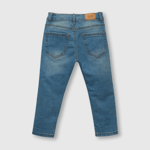 Jeans de niño 5 bolsillos azul