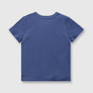 Polo de niño pinceles color azul