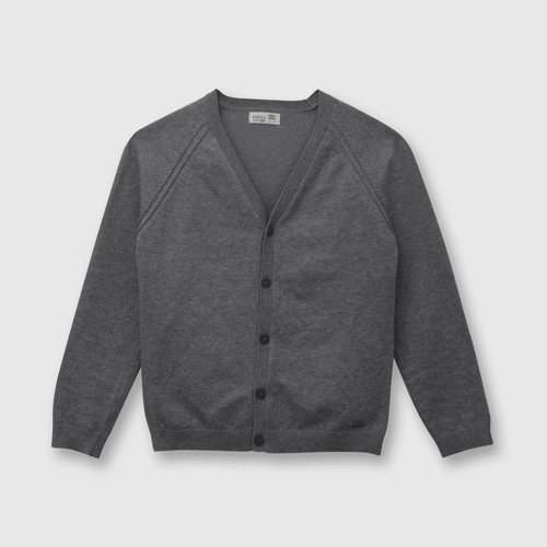 Sweater de niño clasico gris oscuro