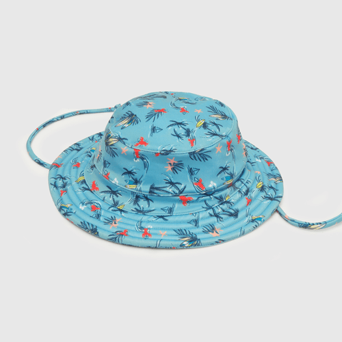 Sombrero de niño para playa filtro UV azul