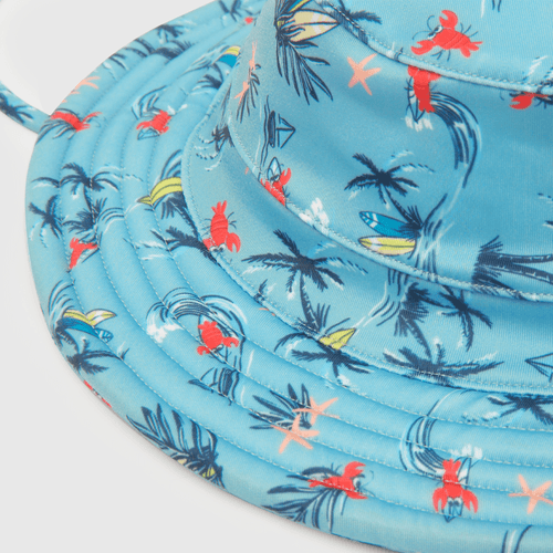 Sombrero de niño para playa filtro UV azul