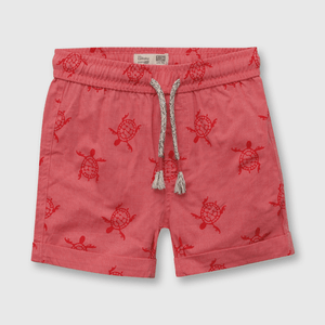 Bermuda de niño estampada liviana rojo