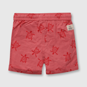 Bermuda de niño estampada liviana rojo