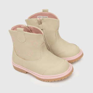 Bootie de niña beige