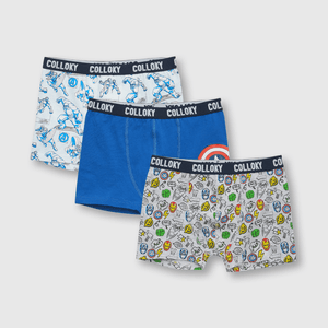 Boxer de niño 3 pack Capitan America azul