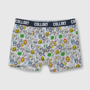 Boxer de niño 3 pack Capitan America azul