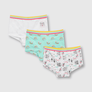 Calzón de niña 3 pack pantaleta castillo calipso