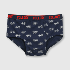 Calzoncillo de niño 3 pack bicicleta azul