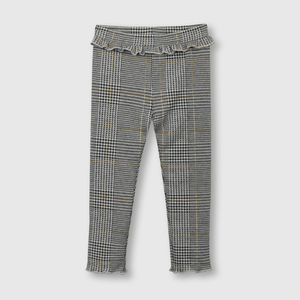 Leggings de bebé niña escoces gris