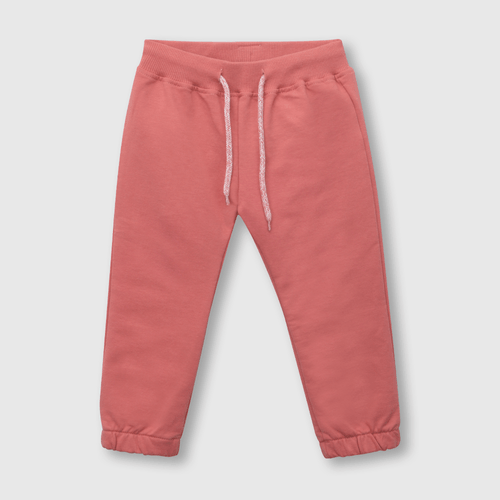 Pantalón de bebé niña de buzo rosado