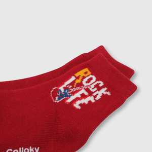 Medias deportivo de bebé niño 3 pack yeah rojo