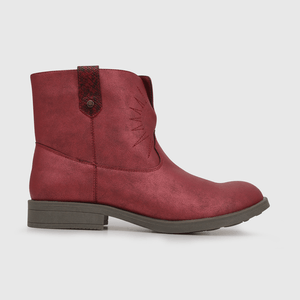 Bootie de mujer roja