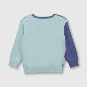 Sweater de bebé niña estrellas verde