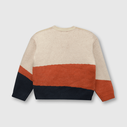 Sweater de niña paisaje naranjo