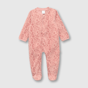 Pijama de bebé niña enterito ardillas rosado