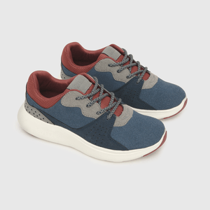 Zapato de niño cordones azul