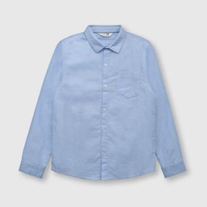Camisa de niño oxford clasica celeste