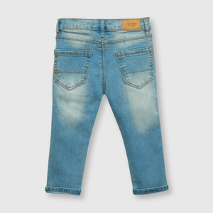 Jeans clasico de bebe niño azul