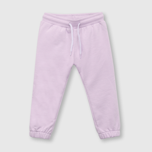 Pantalón de bebe niña con elastico lila