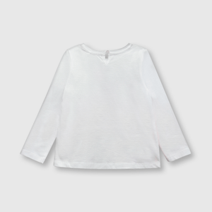 Polo de bebé niña arcoiris de bebe niña arcoiris blanca