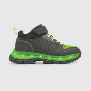 Zapatilla luces de niño lúdica negro