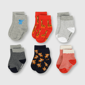 Medias deportivas de bebe niño 6 pack azul