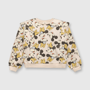 Polerón de niña Minnie beige